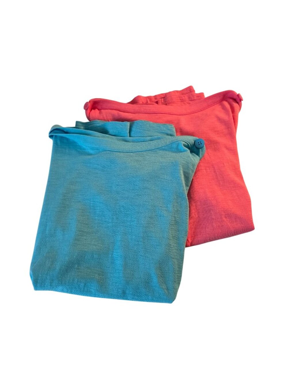 Talbots Bundle Cotton Blend Boatneck Cap Sleeve Burnout T-Shirts Size Large